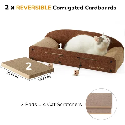 FUKUMARU Canapé griffoir pour chat