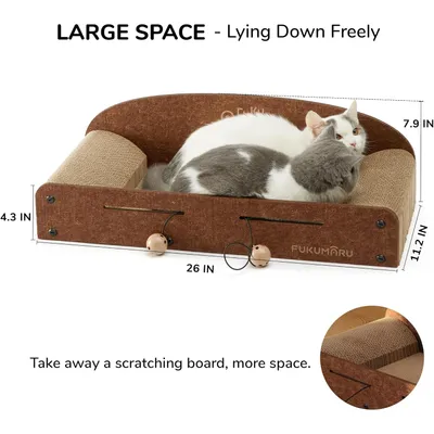 FUKUMARU Canapé griffoir pour chat