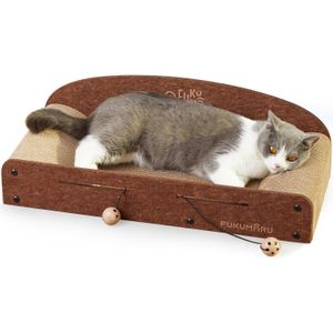 Griffoir Pour Chat FUKUMARU - Poteau à Gratter, Aire De Jeux Et Observation Pour Chat D'intérieur