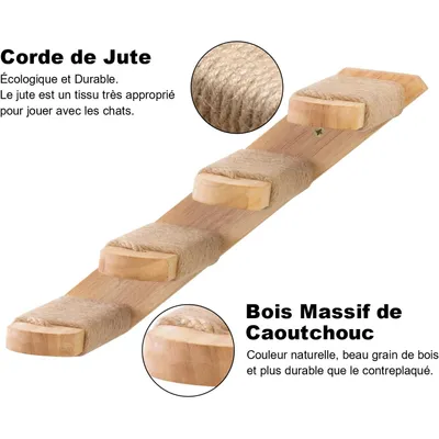 FUKUMARU  Étagère murale d'escalade pour chat