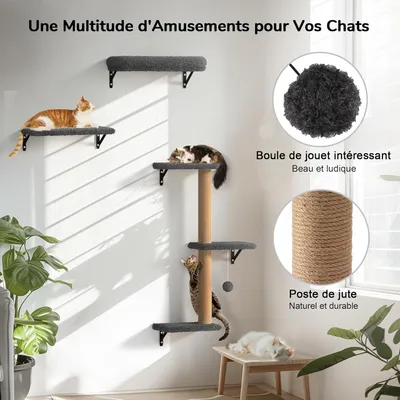 FUKUMARU Support mural pour chat