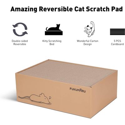 Fukumaru carton à gratter pour chat