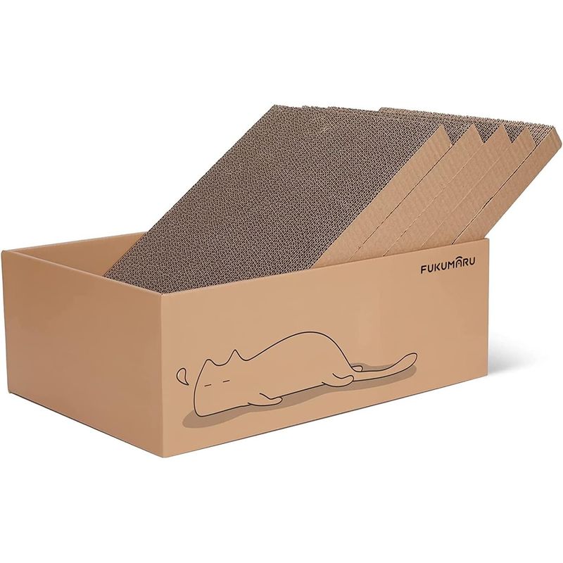 Fukumaru carton à gratter pour chat