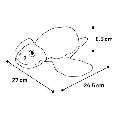 jeux Tortue Siwi Verte 24 cm pour chien