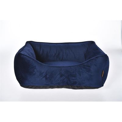 TOPZOO Panier pour Chien velours Bleu déhoussable