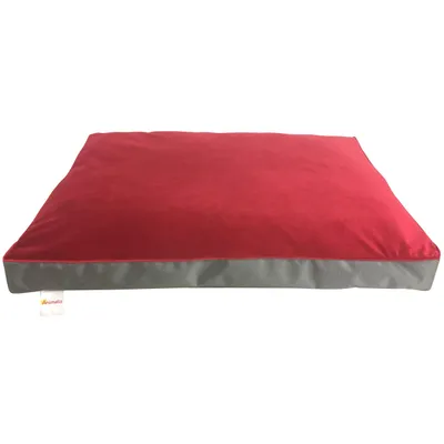 TOPZOO Matelas Velours Rouge / Marron 110 TOPZOO Matelas Velours Rouge / Marron 110