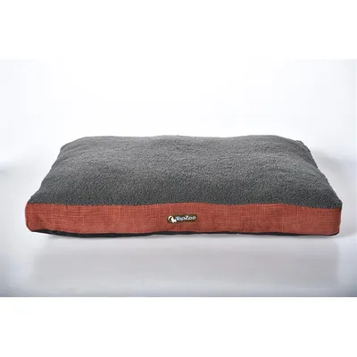TOPZOO Matelas pour Chien déhoussable Polaire Gris TOPZOO Matelas pour Chien déhoussable Polaire Gris