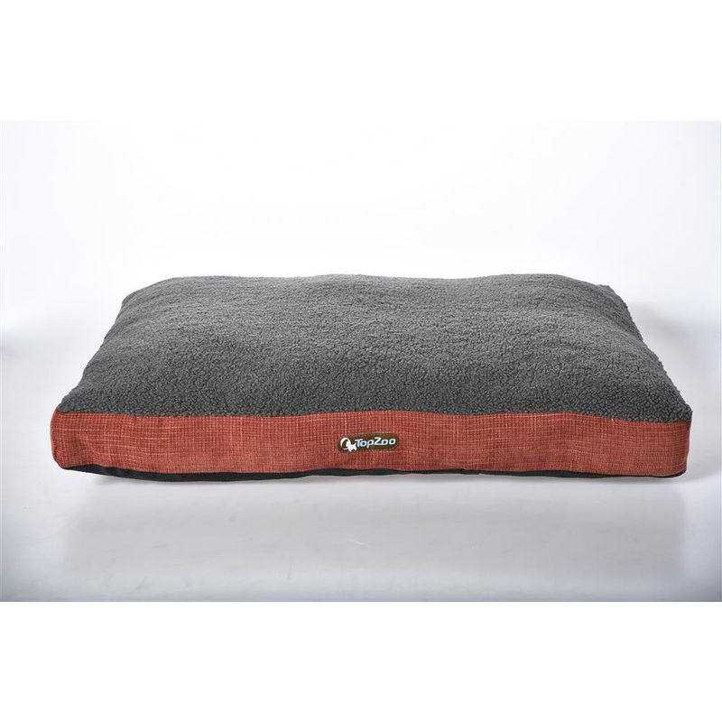 TOPZOO Matelas pour Chien déhoussable Polaire Gris