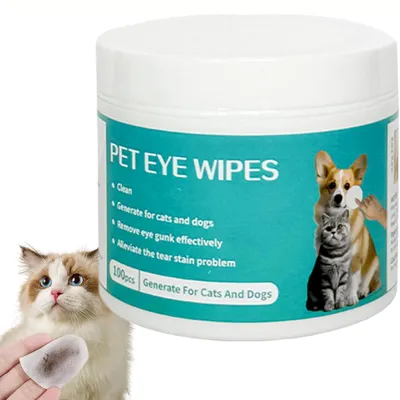 Lingettes nettoyantes yeux de chat et de chien