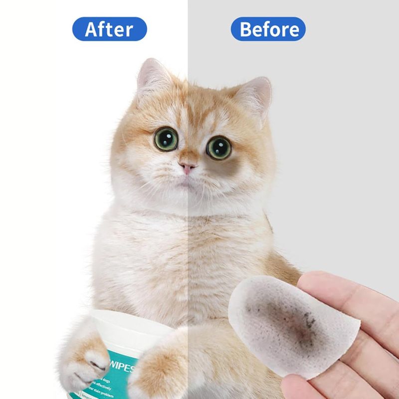 Lingettes nettoyantes yeux de chat et de chien