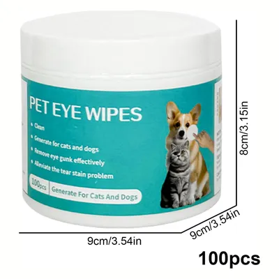 Lingettes nettoyantes yeux de chat et de chien Lingettes nettoyantes yeux de chat et de chien