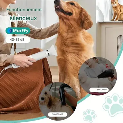 IntiMeg Sèche - cheveux pour chiens - 5 en 1