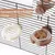 3 Pack - Feeder pour cage d'oiseaux - Plastique, portable, avec serre