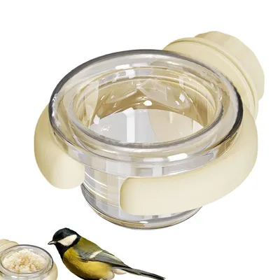 3 Pack - Feeder pour cage d'oiseaux - Plastique, portable, avec serre