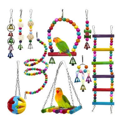 ZenPets Ensemble de jouets pour oiseaux - Pack de 10 pièces ZenPets Ensemble de jouets pour oiseaux - Pack de 10 pièces