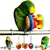 IntiMeg Ensemble de trois jouets à mâcher pour oiseaux IntiMeg Ensemble de trois jouets à mâcher pour oiseaux