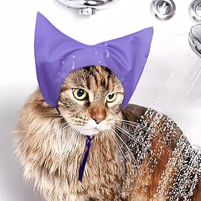 ZenPets Bonnet de bain waterproof pour chats