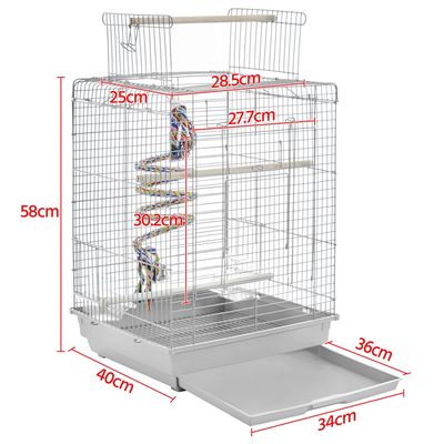 Yaheetech Cage à Oiseaux Décorative en Métal