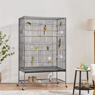 Vogelvoliere Vogelkäfig Vogelhaus Papageienkäfig Vogelbauer 153 cm