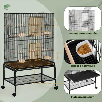 Yaheetech Grande Cage pour Oiseau