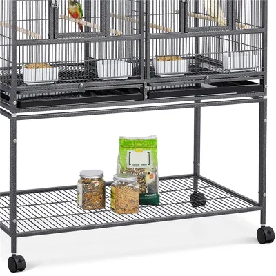 Yaheetech Cage à Oiseaux sur Roulettes