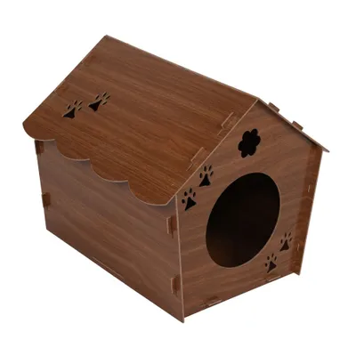 WELLHOME Maison pour chat en bois