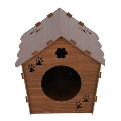 WELLHOME Maison pour chat en bois