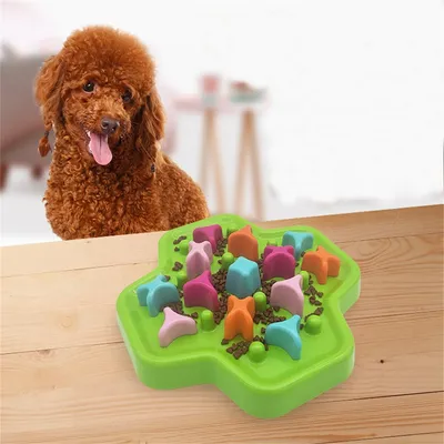 ZenPets Comedero giratorio de alimentación lenta para perros