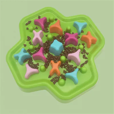 ZenPets Bol ralentisseur d'alimentation pour chiens rotatif