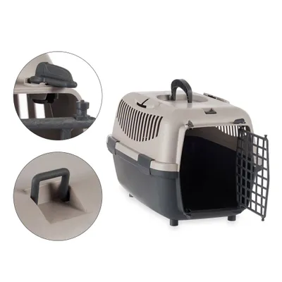 WELLHOME Transporteur portatif en plastique pour animaux de compagnie