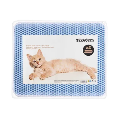 WELLHOME Paillasson en plastique pour litière pour chat