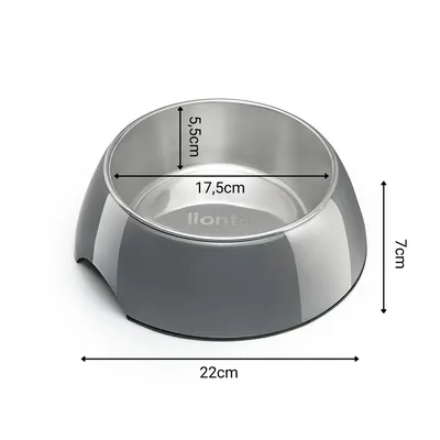 lionto gamelle chien Melamin antidérapante avec bol inox amovible lionto gamelle chien Melamin antidérapante avec bol inox amovible