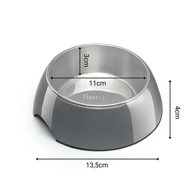 lionto gamelle chien Melamin antidérapante avec bol inox amovible