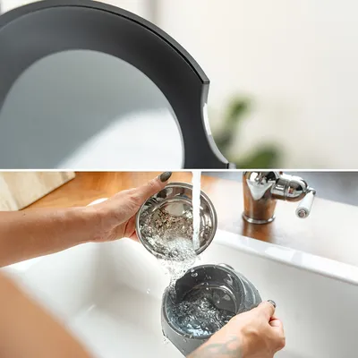 lionto gamelle chien Melamin antidérapante avec bol inox amovible