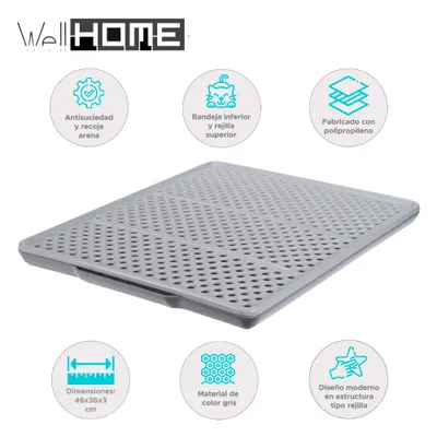 WELLHOME Bac de récupération de sable en polypropylène