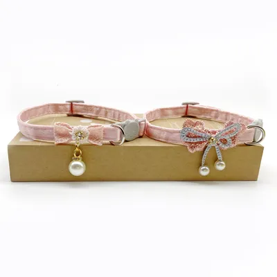 ZenPets Collier ruban & dentelle pour chat