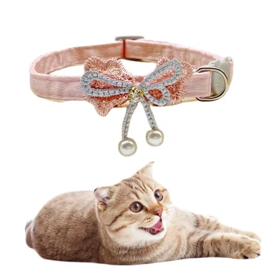 ZenPets Collier ruban & dentelle pour chat