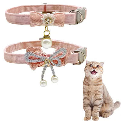 ZenPets Collier ruban & dentelle pour chat