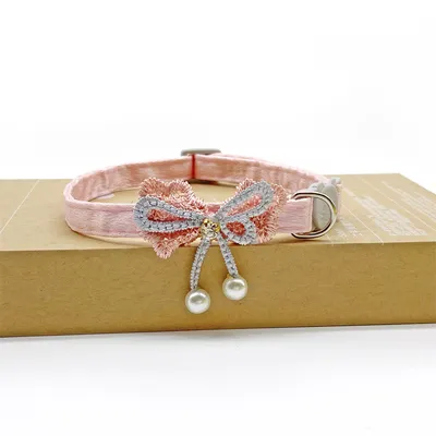 ZenPets Collier ruban & dentelle pour chat