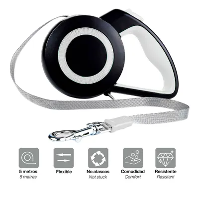 WELLHOME Laisse extensible en nylon pour animaux de compagnie