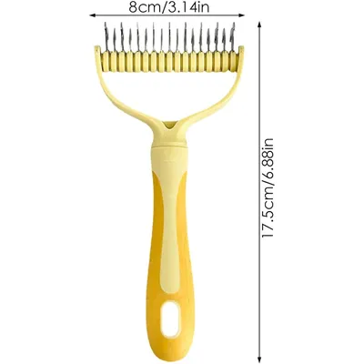 Peigne d'épilation pour animaux - Double peigne démêlant
