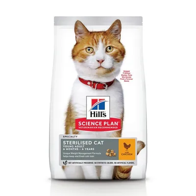 HILL'S - CHICKEN CAT SCIENCE PLAN STERILISIERTES JUNGES AUSSERHALBES HÜHNC