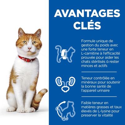 HILL'S -   CHAT SCIENCE PLAN STERILISED YOUNG ADULT POULET