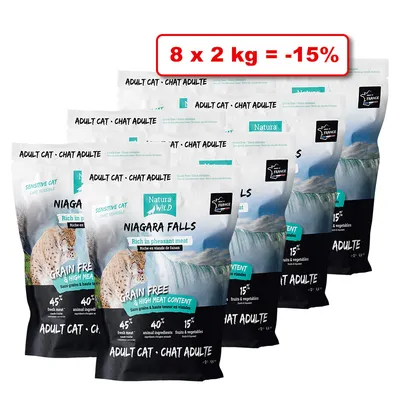 Croquettes NATURA WILD pour chat 8 x 2kg : 15% de remise Croquettes NATURA WILD pour chat 8 x 2kg : 15% de remise