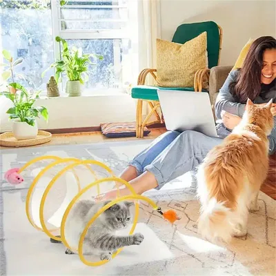 IntiMeg Tunnel pliable pour chats