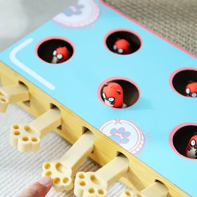 ZenPets Jouet pour chat Scratcher Whac-A-Mole