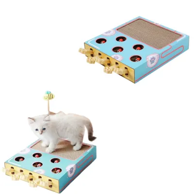 ZenPets Jouet pour chat Scratcher Whac-A-Mole