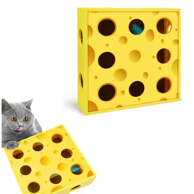 ZenPets Jouet pour chat Smart Cat Hole Box Whack-A-Mole