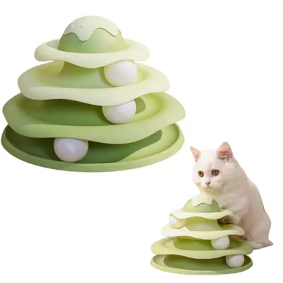 ZenPets Plateau tournant pour chat en forme de glace ZenPets Plateau tournant pour chat en forme de glace