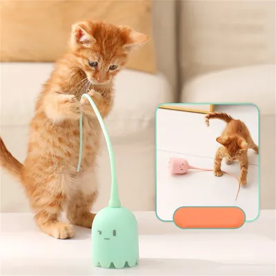 ZenPets Bâton pour chat électronique avec queue magique
